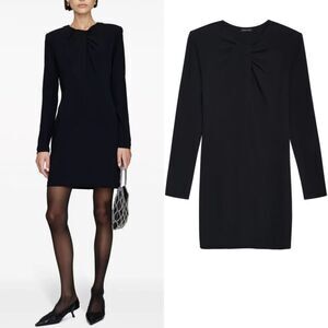 NWT Anine Bing Amaya Mini Black Dress Size XS